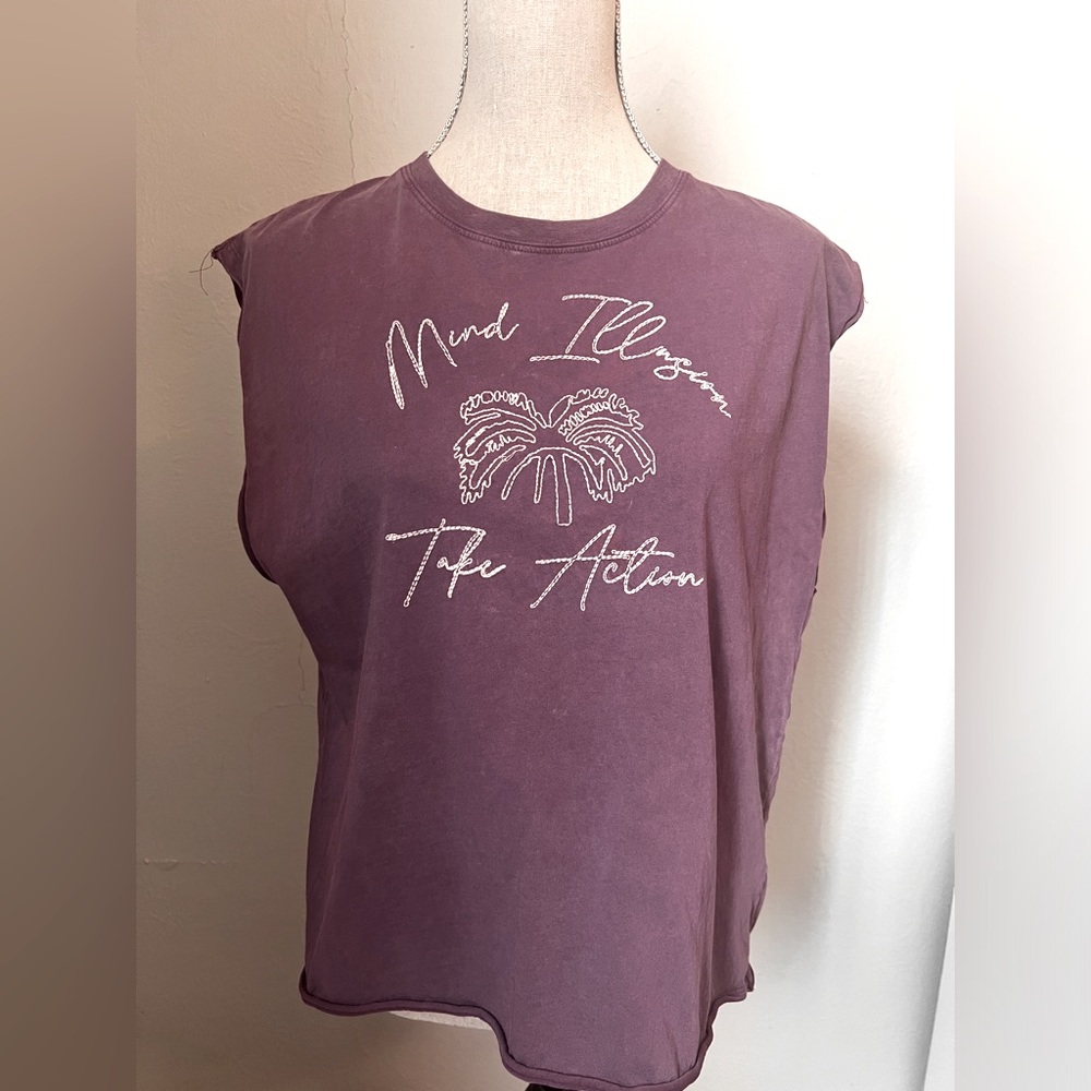 Pull & Bear Sleeveless Muscle Top Size Medium